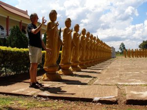 Kent at a Buddhist Temple, Iguassu Falls, Brazil